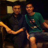 魔术师傅琰东合影