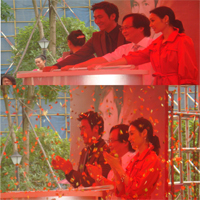 马德钟郭可盈出席广州顺德房地产开盘活动