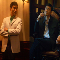 梁家辉代言轩帝尼服装拍摄现场